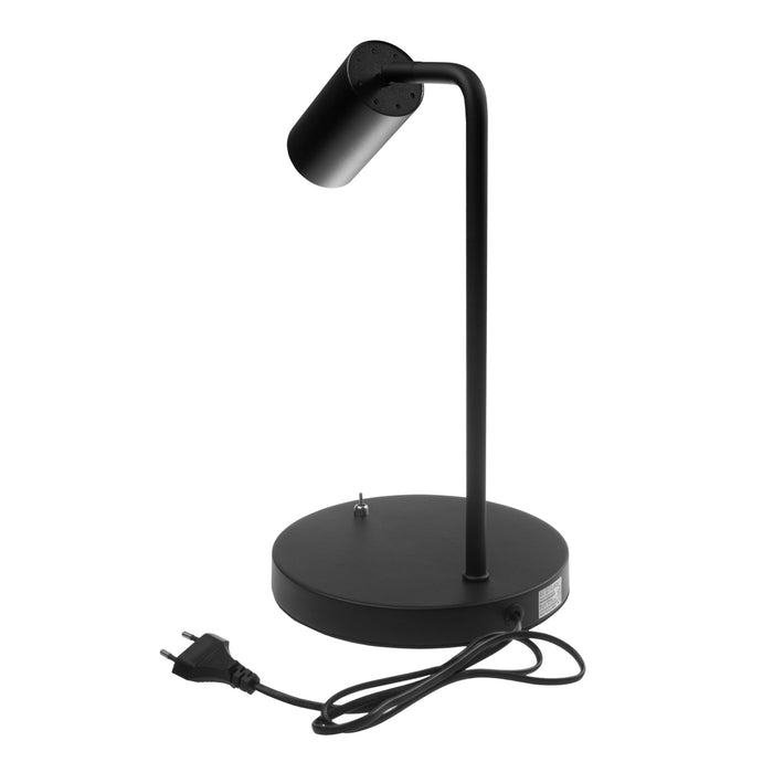 GU10 spot desk lamp with on/off switch black 55x90mm