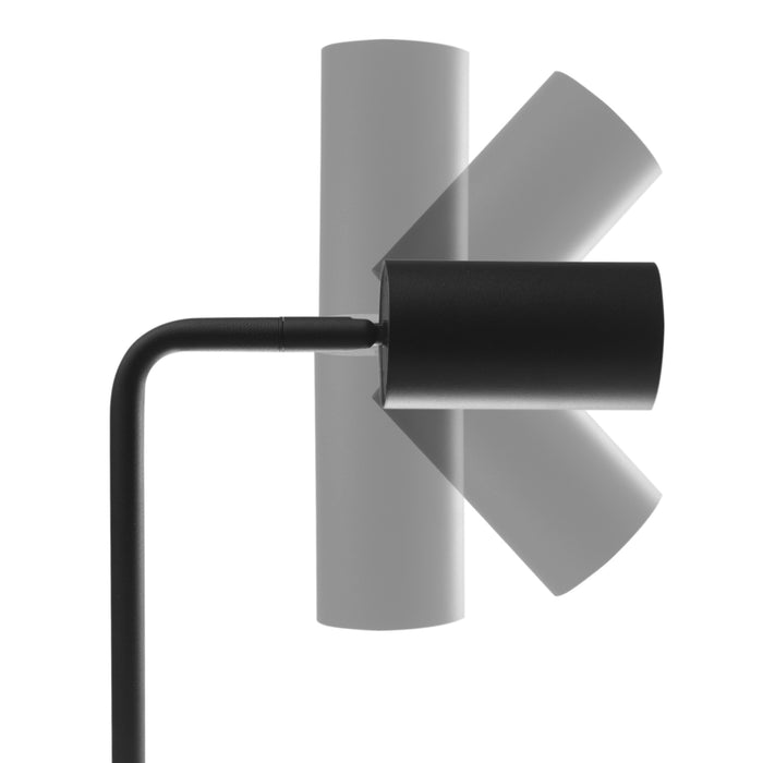 GU10 spot desk lamp with on/off switch black 55x90mm