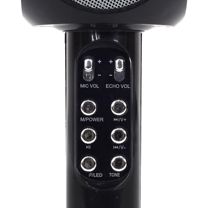 Button Details of Handheld Wireless Microphone.