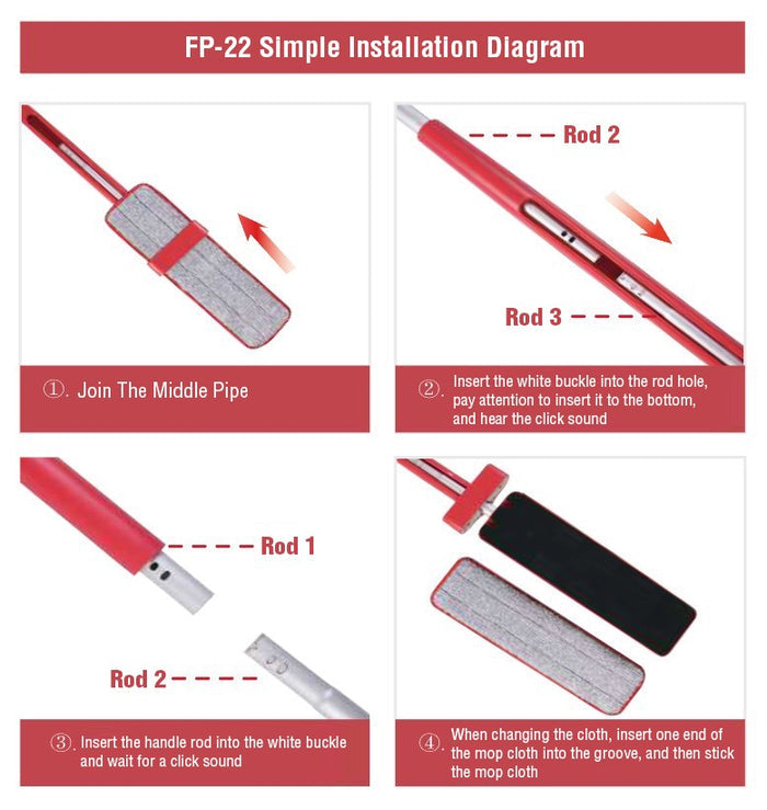 Virtual installation of Hands-Free Spray Mop with Self-Wringing Function