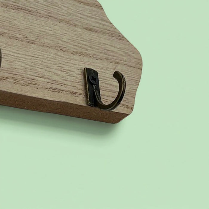 Hook Of Hanging Wooden Key Holder.