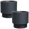 HEOS frost-proof pot, anthracite, capacity 40L, with 20L insert, DBHEN400-S433, 2 pieces