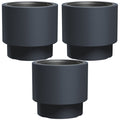 HEOS frost-proof pot, anthracite, capacity 40L, with 20L insert, DBHEN400-S433, 3 pieces