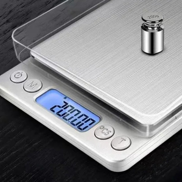 A High-Precision Digital Platform Scale Holding Weight.