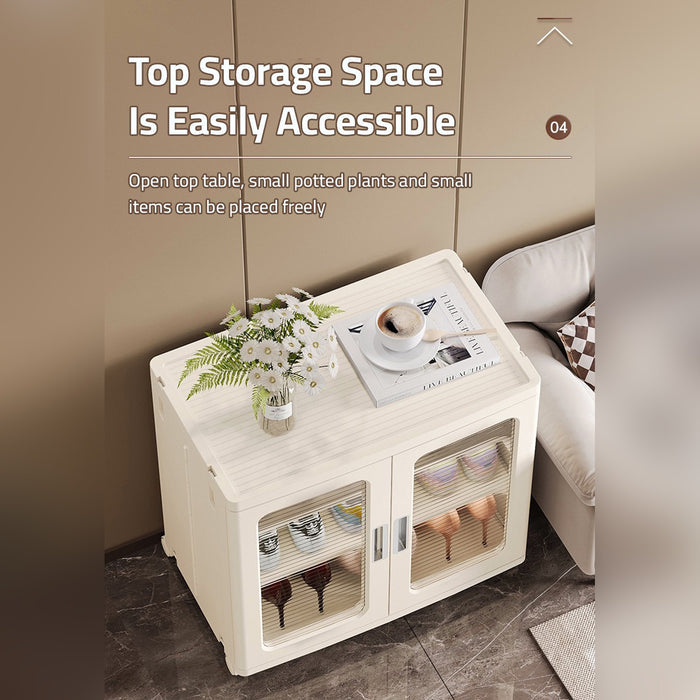 Top Storage Space Of Home Storage Cabinet Organizer.