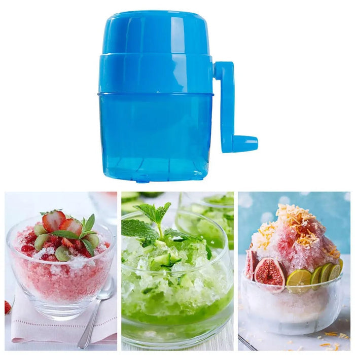 Household Mini Ice Shaver Crusher Snow Cone Portable Manual Crushing Ice Machine