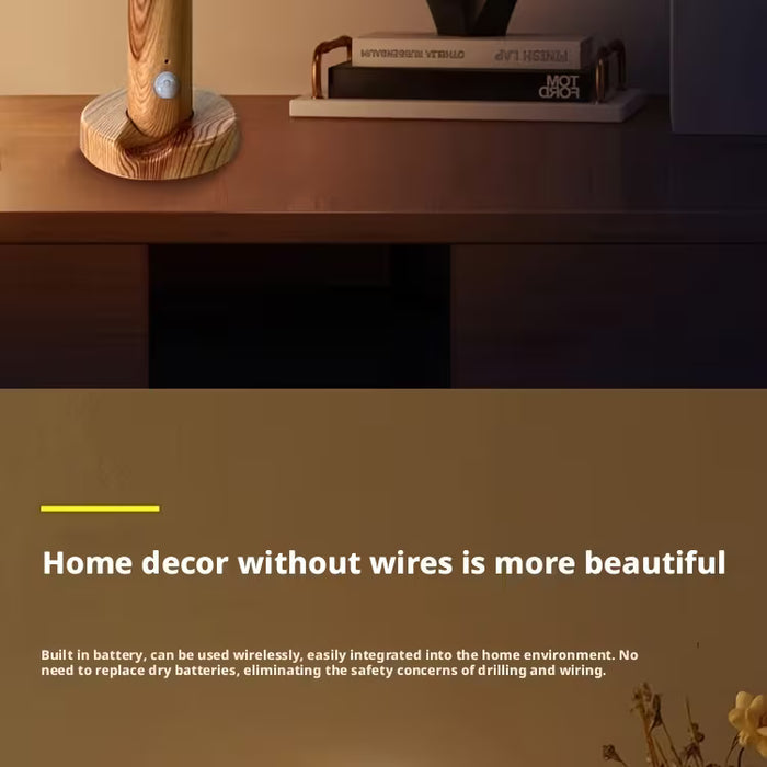 An Intelligent Motion Sensor LED Decor Light is Placed on the Table.