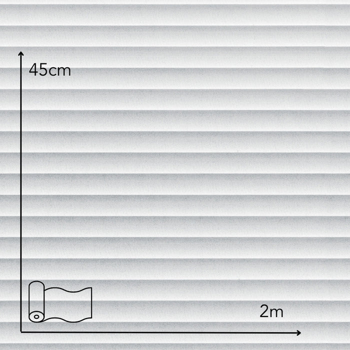 Jalousie White | Self-Adhesive Window Film - 45cm x 2m
