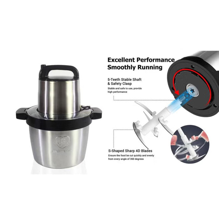 Features of JIHAM Stainless Steel Electric Chopper.