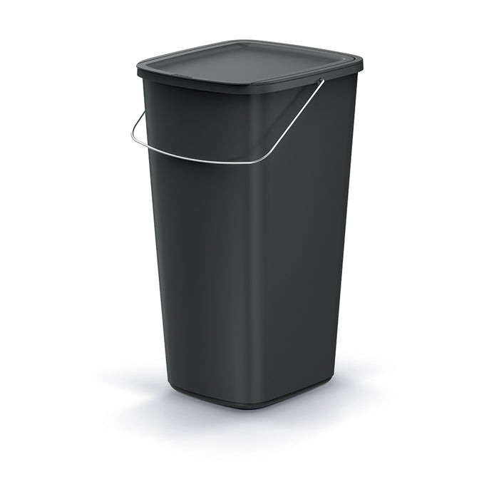 Keden waste basket, black, capacity 25L, Compacta Q Basic