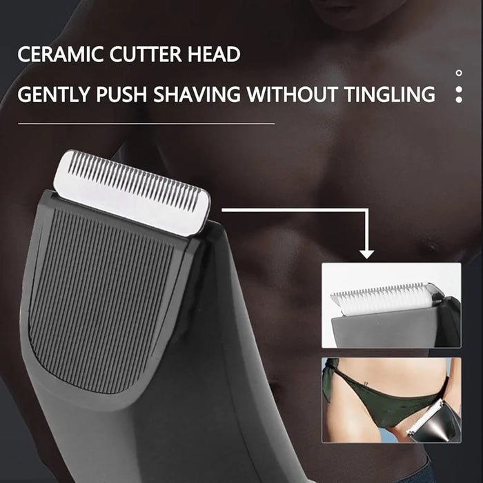 Blades Of Kemei Body Hair Trimmer.