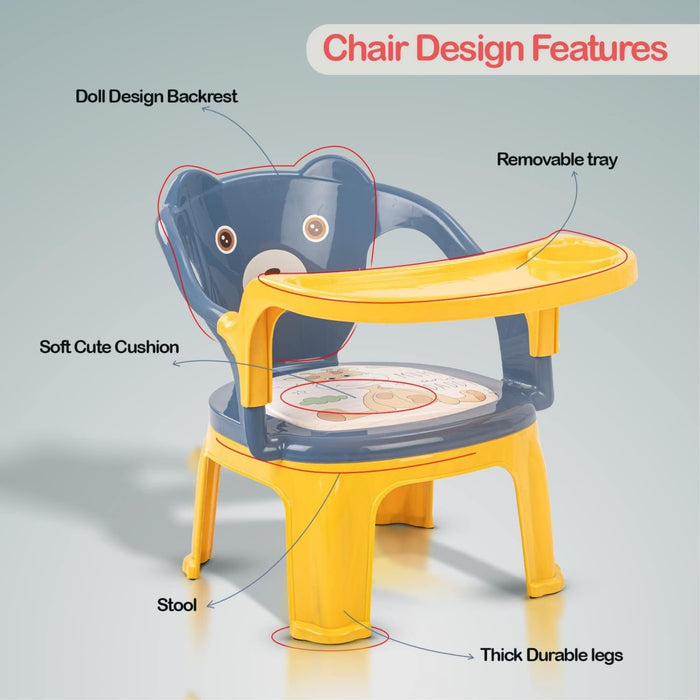 Design features of Kids Bear Feeding Chair.