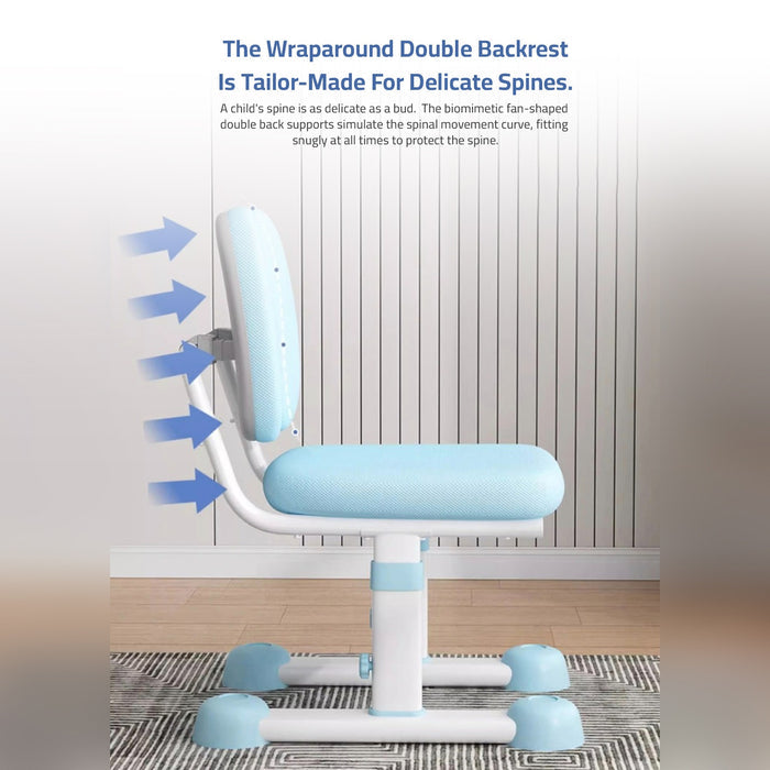 Chair Feature of  Kids Study Desk and Chair Set.