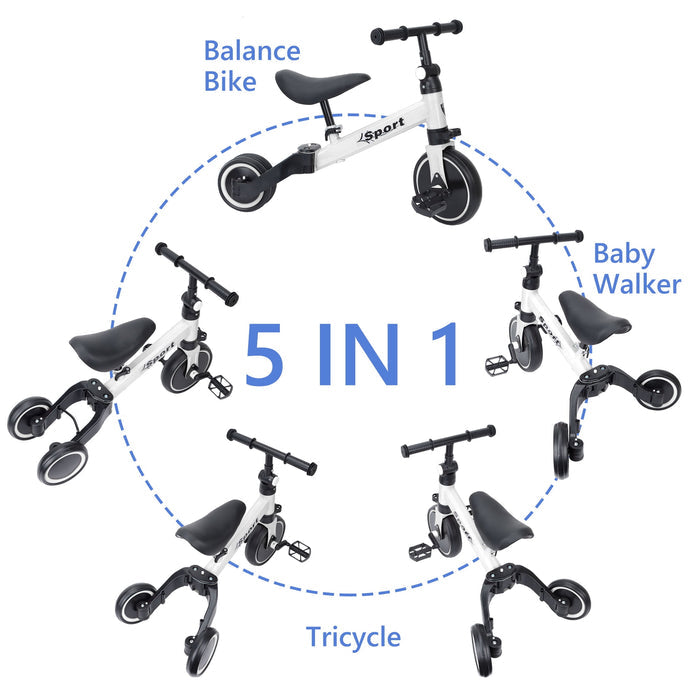 5 In 1 Feature Of Kids Tricycle.