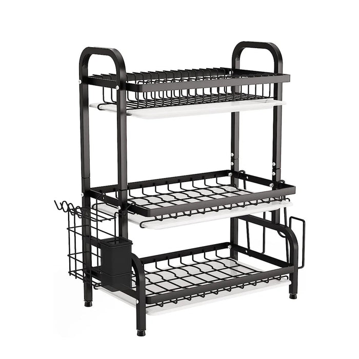 Kitchen Dish Drying Rack in black color