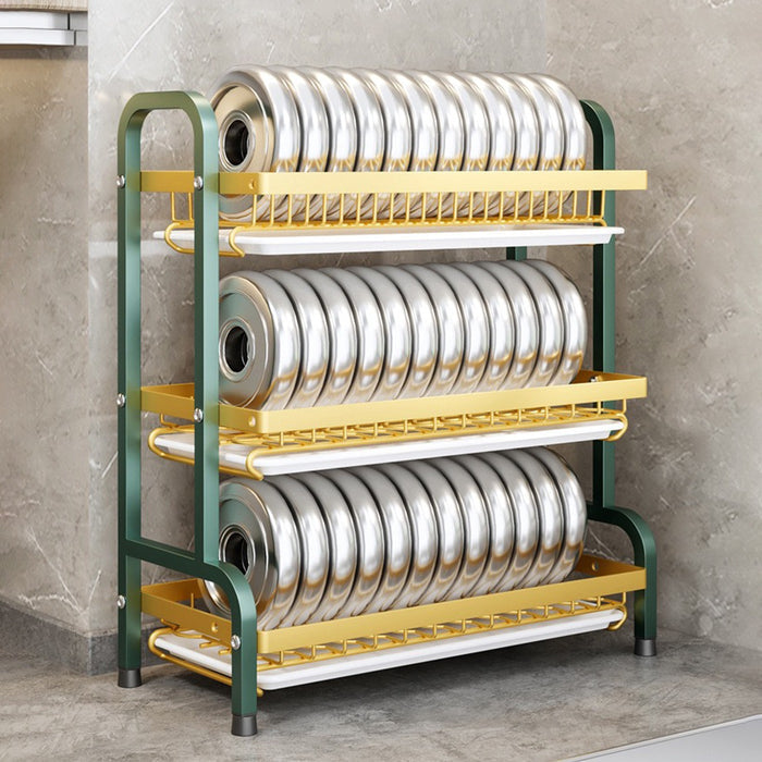 Kitchen Dish Drying Rack with items in it