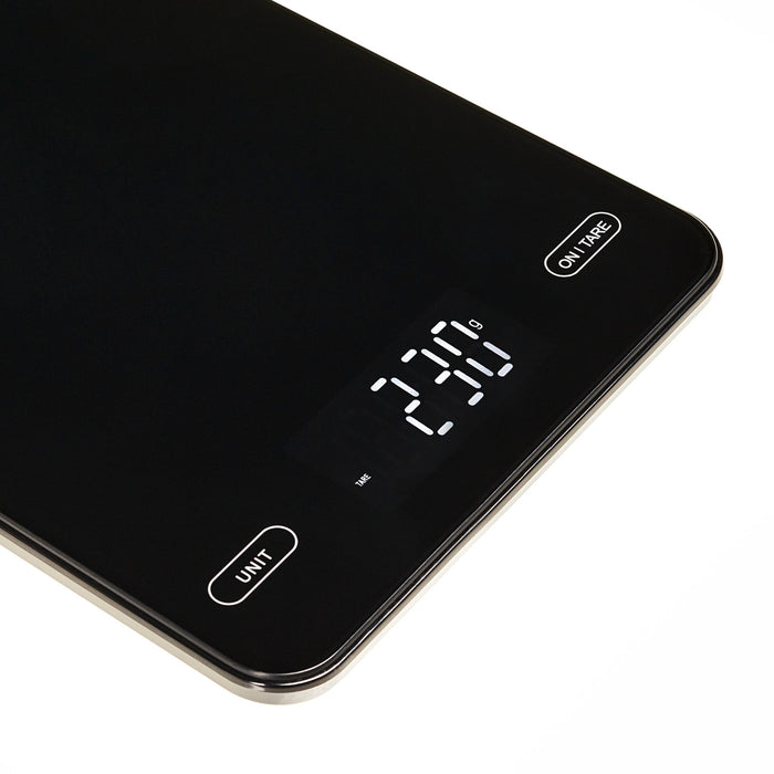 Kitchen scale, Adler, black, 10 kg, USB rechargeable, AD 3177
