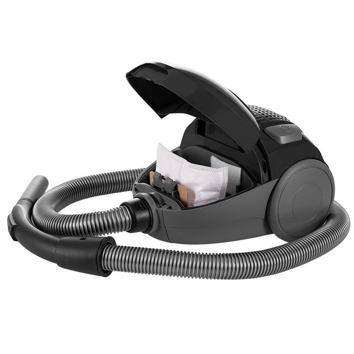 Lafe bagged vacuum cleaner, triple filtration system, 800W, black, Compact S