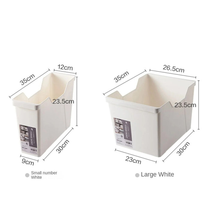 Large Capacity Cabinet Organizing Storage Box with its size
