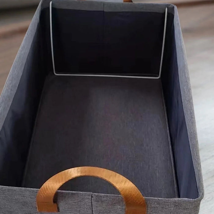 Large Storage Baskets for Shelves, Metal Frame Cloth Wardrobe Storage Organizer