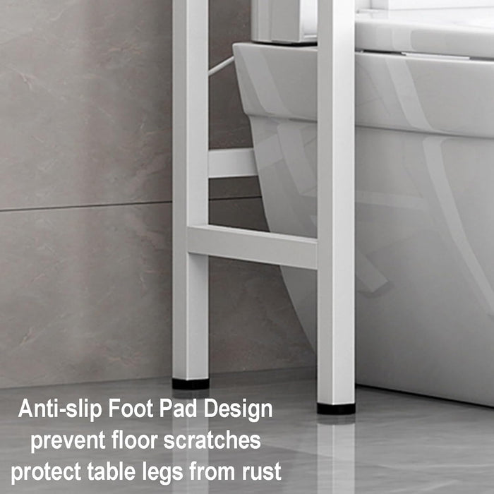 Footrest of Laundry Room Storage Cabinet Organizer.