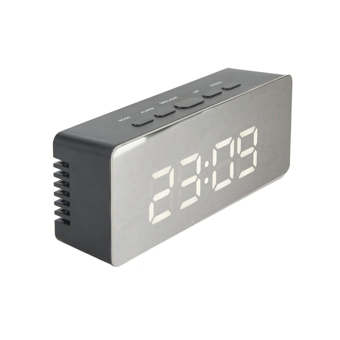 LED Digital Alarm Clock with Mirror Display.