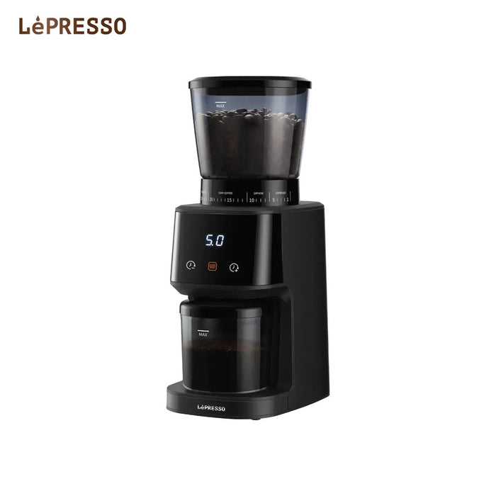 Black Lepresso AeroGrind Conical Burr Coffee Grinder