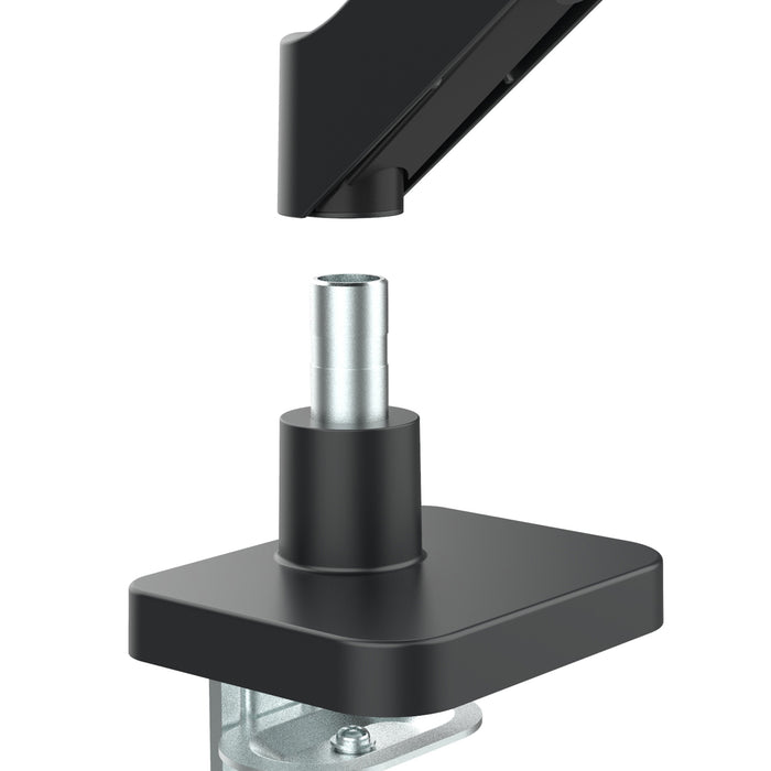 Maclean 2 monitor mount, gas spring, 17"-32", 2-10kg, black, MC-134