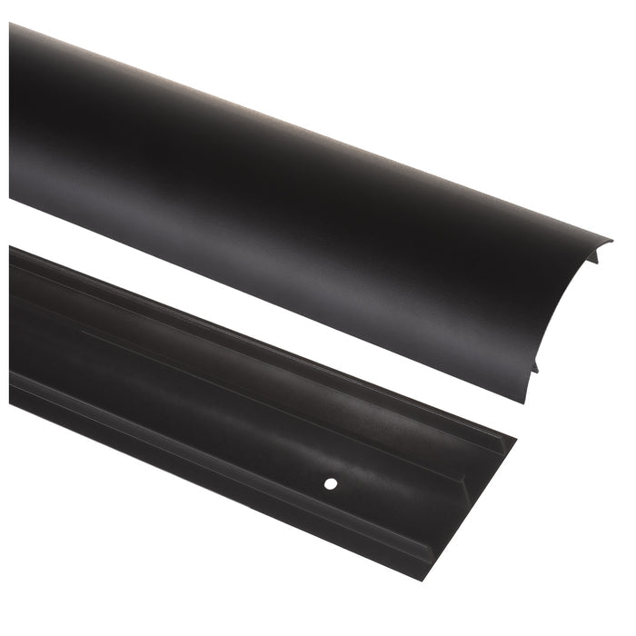 Maclean aluminum cable masking strip, 62x20x750mm, black, MC-814 B