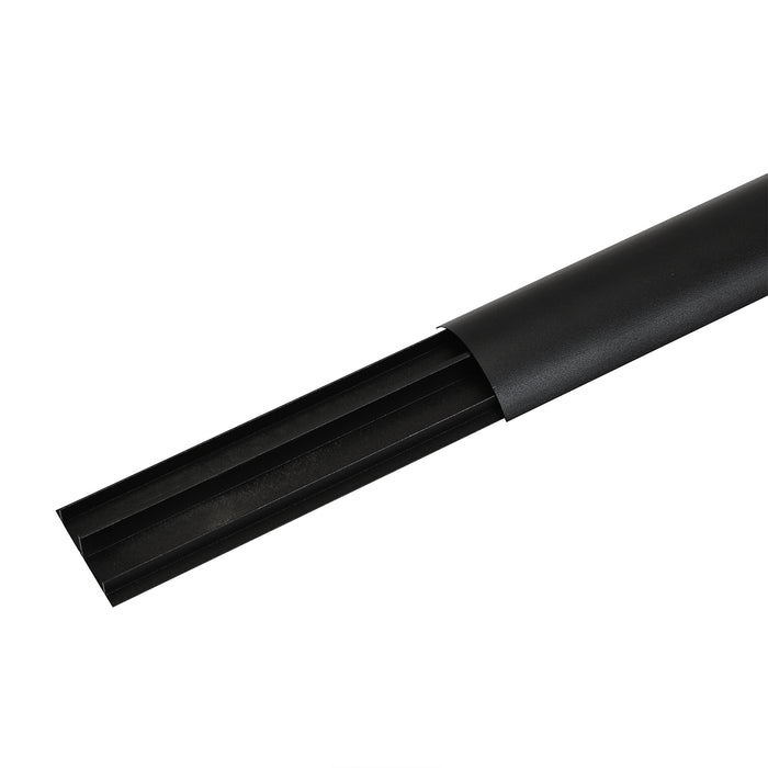 Maclean aluminum cable masking strip, 62x20x750mm, black, MC-814 B