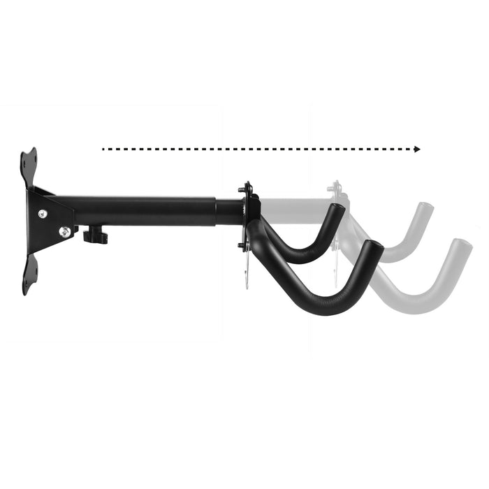 Maclean bicycle wall mount, horizontal, steel, max load 30kg, MC-484