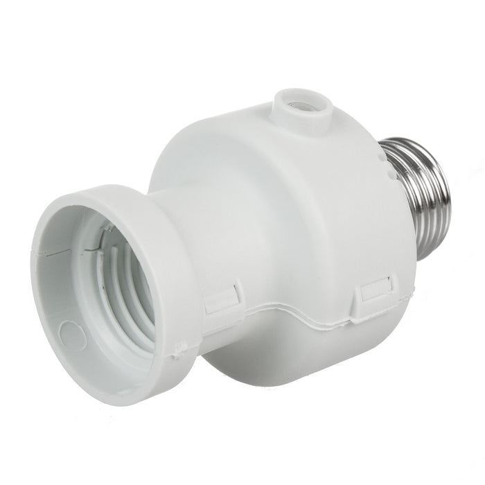 Maclean bulb holder, E27, max. 100W, with dusk sensor, timer, white color, MCE21W, 4 pieces