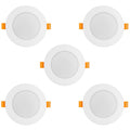 Maclean MCE371 R 5x LED ceiling panel, flush mounted SLIM, 9W, Neutral White 4000K, 120*26mm, 900lm