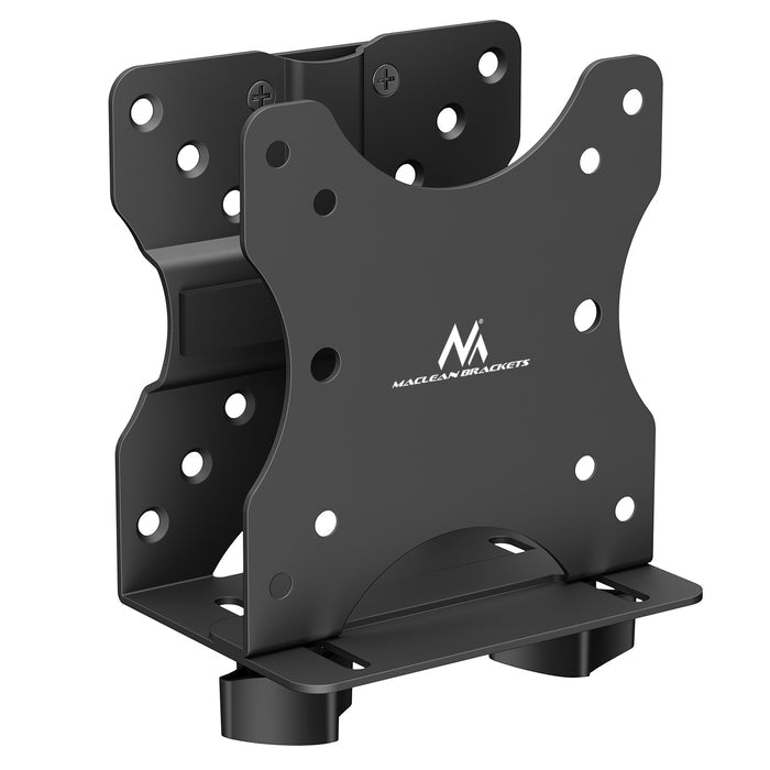 Maclean mini computer mount, 17-70mm range, VESA compatible, max load 5kg, black, MC-115 B