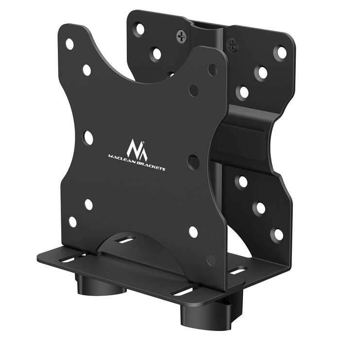 Maclean mini computer mount, 17-70mm range, VESA compatible, max load 5kg, black, MC-115 B