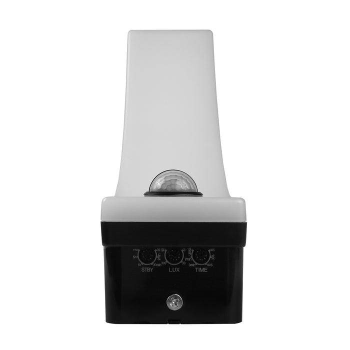 Maclean motion sensor LED lamp, PIR motion sensor, black, 20W, IP65, 2000lm, neutral white (4000K) MCE512 B, 2 pieces