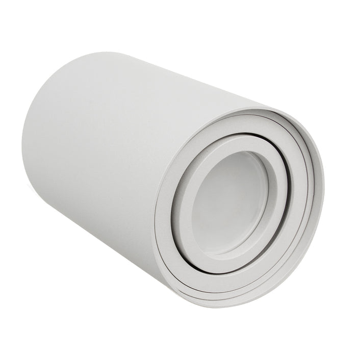 Maclean round plafond white MCE422 + LED bulb GU10 5W 4000K