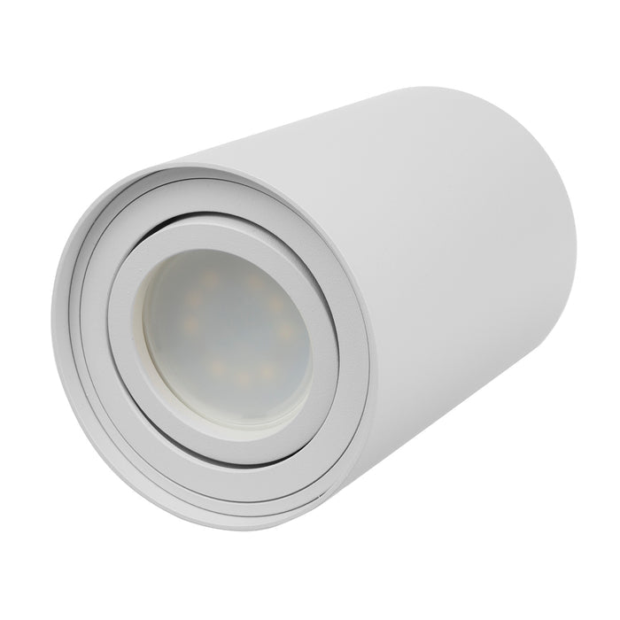 Maclean round plafond white MCE422 + LED bulb GU10 5W 4000K