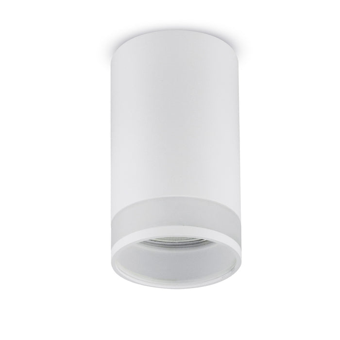 Maclean surface mount / tube luminaire, spot, round, aluminum, GU10, 55x105mm, white, MCE361 W