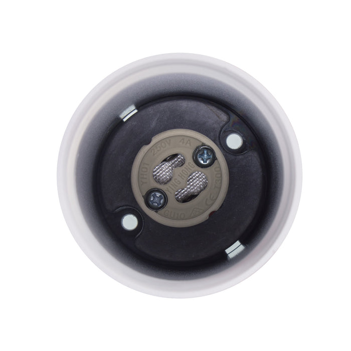 Maclean surface mount / tube luminaire, spot, round, aluminum, GU10, 55x105mm, white, MCE361 W
