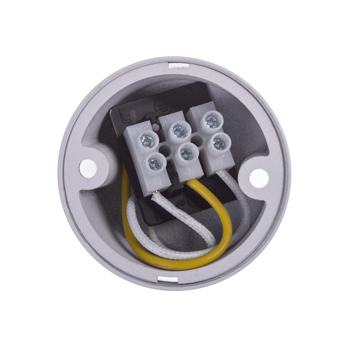 Maclean surface mount / tube luminaire, spot, round, aluminum, GU10, 55x105mm, white, MCE361 W