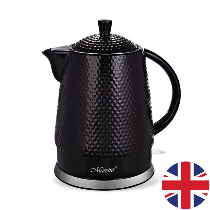 Maestro ceramic kettle, capacity 1.5l, 1500W, black, MR069 UK plug