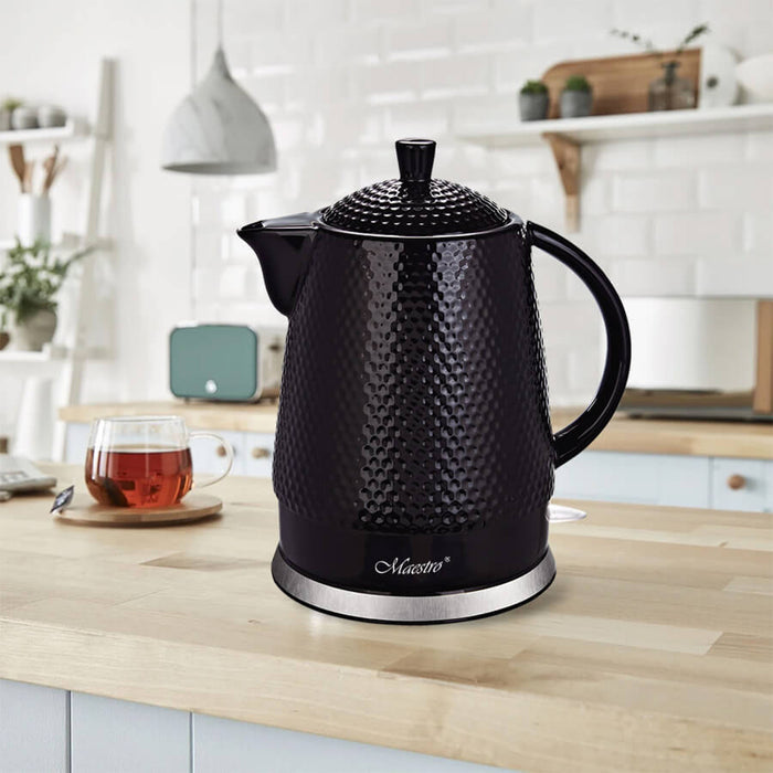 Maestro ceramic kettle, capacity 1.5l, 1500W, black, MR069 UK plug