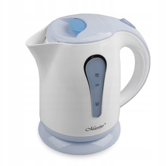 Maestro electric kettle for water, 1000W, 1l, blue, MR028