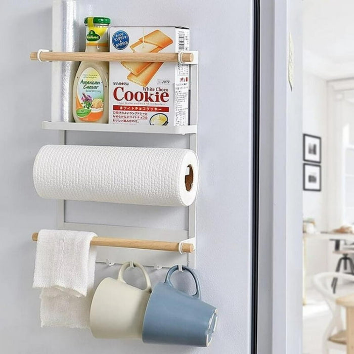 Magnetic Refrigerator Fridge Sidewall Storage Rack Shelf.