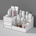 Makeup Desk Organizer with Cosmestics.