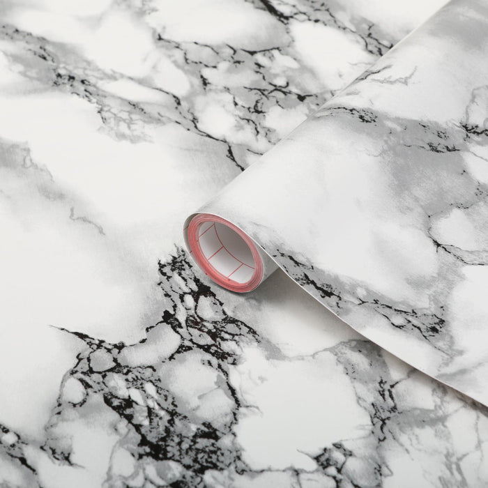 Marble marmi white adhesive vinyl