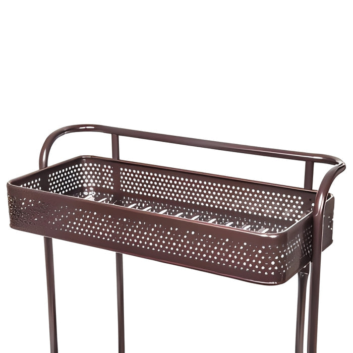 Metal Organizer Rack on a white background