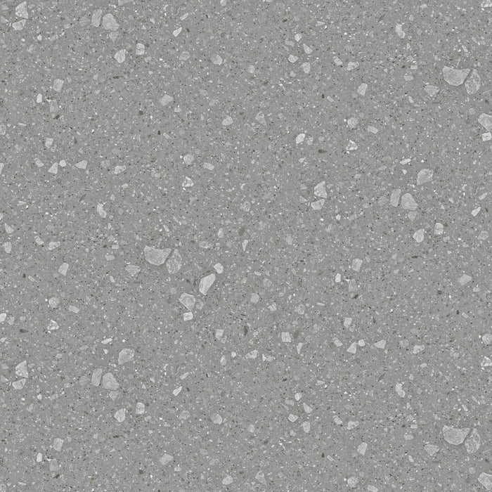milano stone terrazzo mid grey adhesive vinyl design from TGA