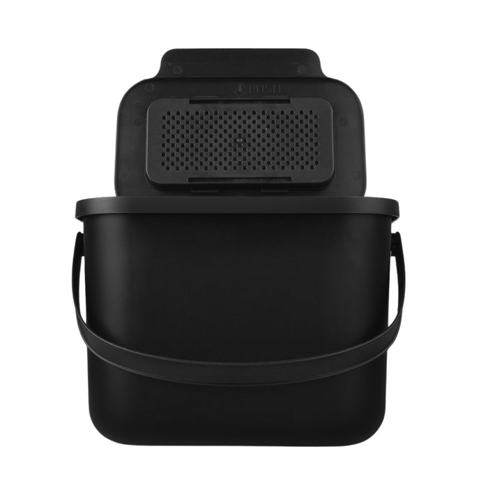 Mini Bini Bio-Waste Bin Composter, 6L Capacity, Black, Ideal for Kitchen or Garden Use